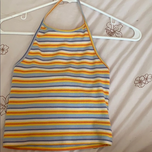 BRANDY MELVILLE laura striped halter top - Picture 1 of 2